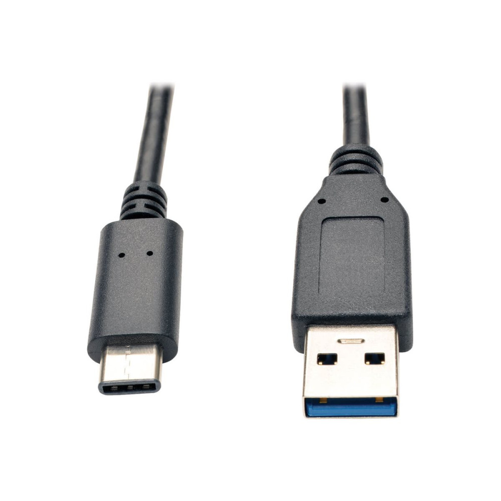 Produktbild för Eaton Tripp Lite Series USB-C to USB-A Cable (M/M), USB 3.2 Gen 2 (10 Gbps), Thunderbolt 3 Compatible, 3 ft. (0.91 m) - USB typ C-kabel - USB-C till USB typ A - 91 cm