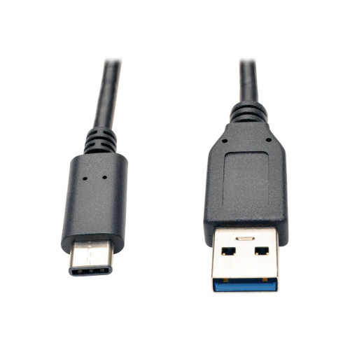 Eaton Corporation Eaton Tripp Lite Series USB-C to USB-A Cable (M/M), USB 3.2 Gen 2 (10 Gbps), Thunderbolt 3 Compatible, 3 ft. (0.91 m) - USB typ C-kabel - USB-C till USB typ A - 91 cm