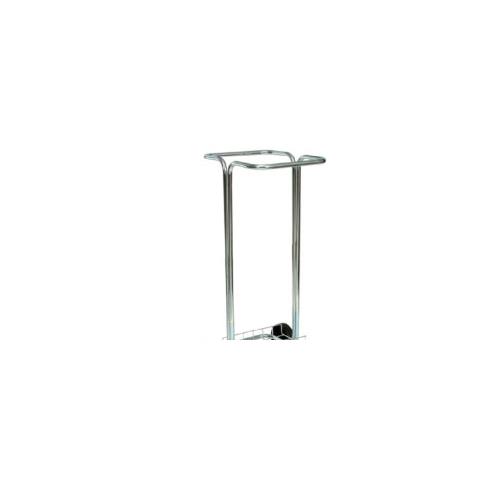 Produktbild för Soptunna med hjul 100 L – galvaniserat stål, 93,5x44x42 cm f...