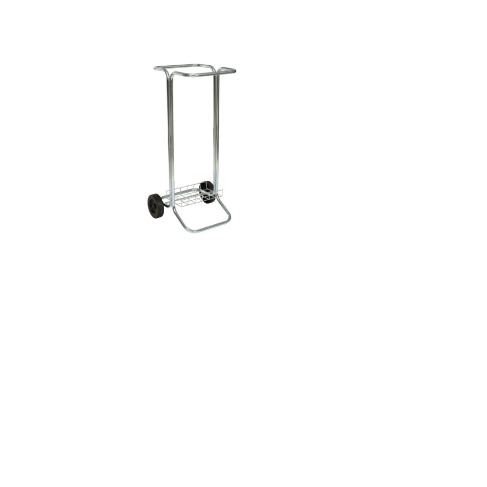 Produktbild för Soptunna med hjul 100 L – galvaniserat stål, 93,5x44x42 cm f...