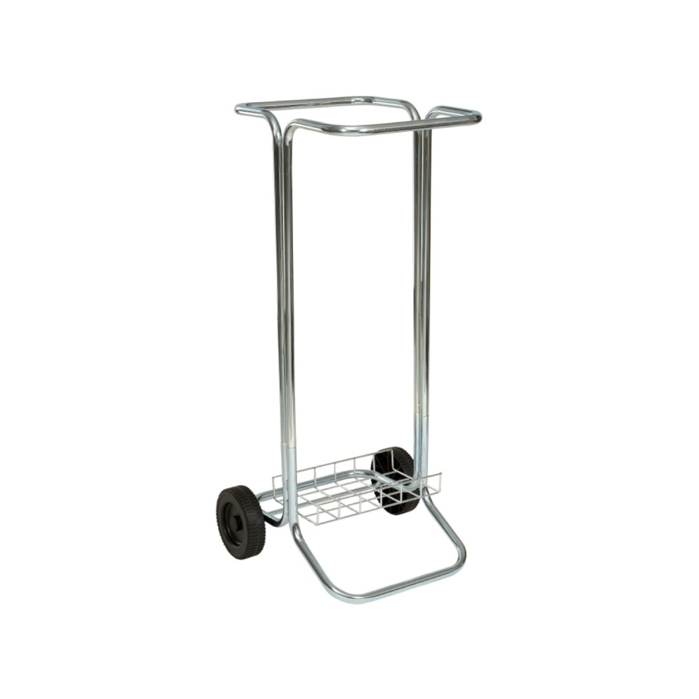 Produktbild för Soptunna med hjul 100 L – galvaniserat stål, 93,5x44x42 cm f...