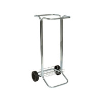 Produktbild för Soptunna med hjul 100 L – galvaniserat stål, 93,5x44x42 cm f...