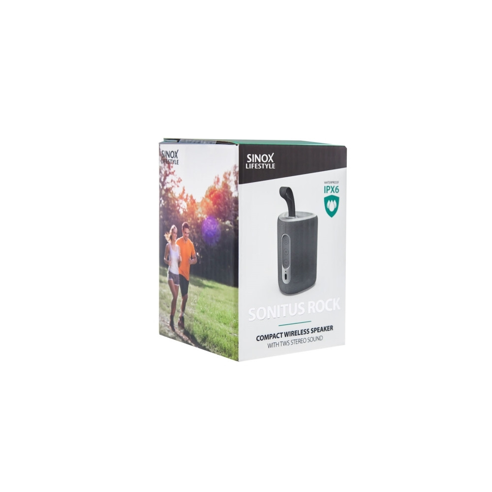 Produktbild för Sinox SXL4021, 6 W, Trådlös, 10 m, Bärbar monohögtalare, Grå...
