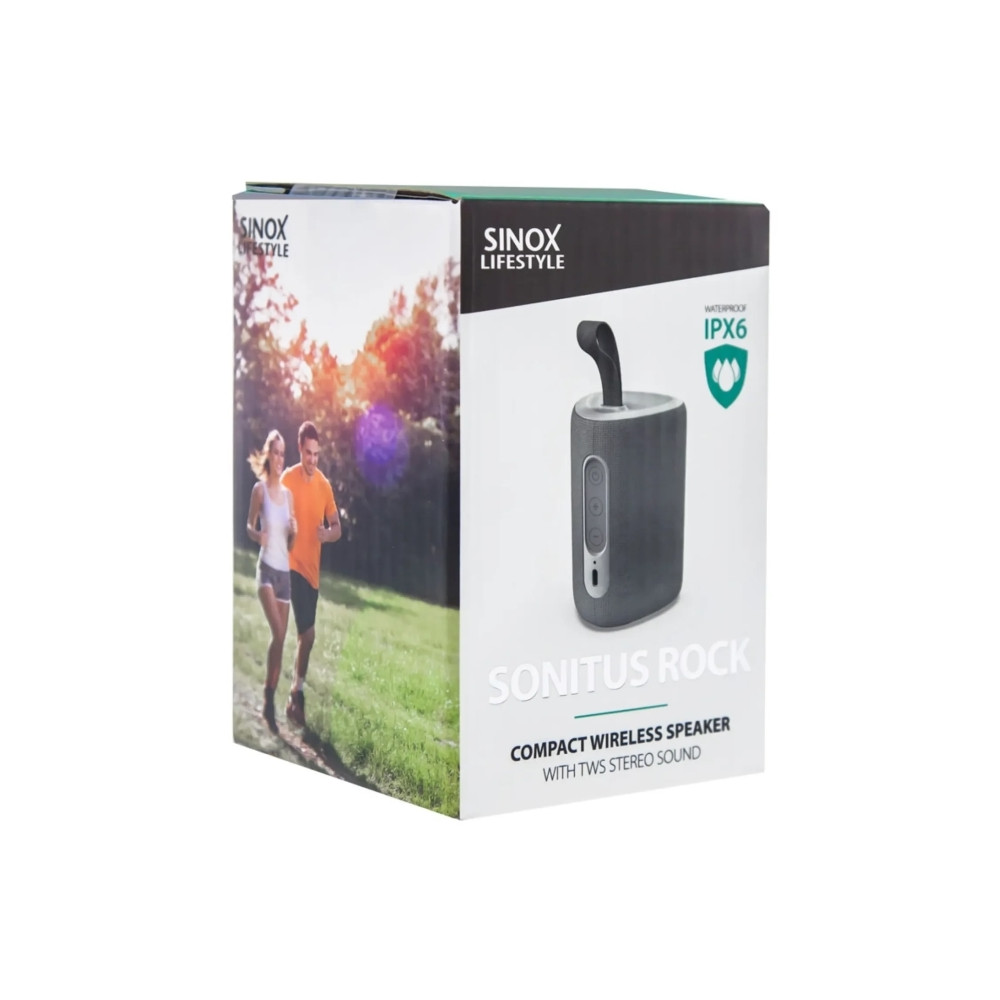 Produktbild för Sinox SXL4021, 6 W, Trådlös, 10 m, Bärbar monohögtalare, Grå...