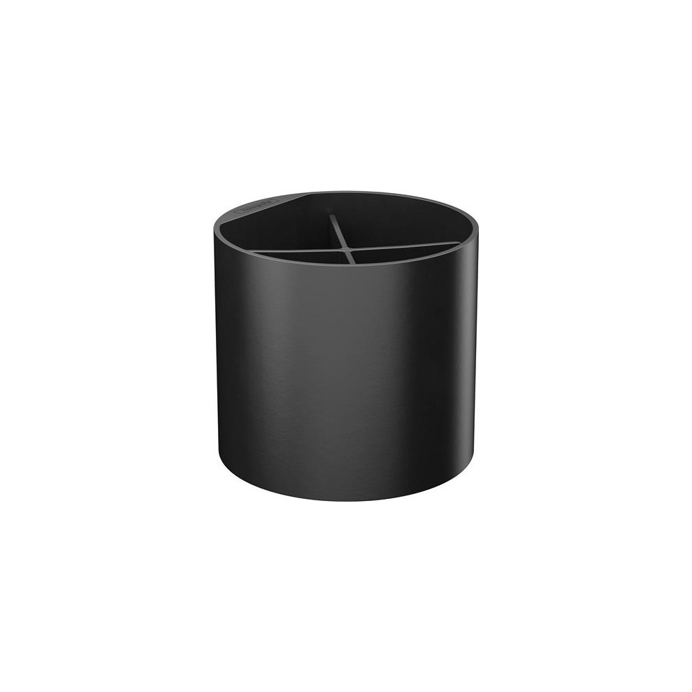 Produktbild för HansGrohe WallStoris kopp ø126 mm för skena, matt svart, pla...