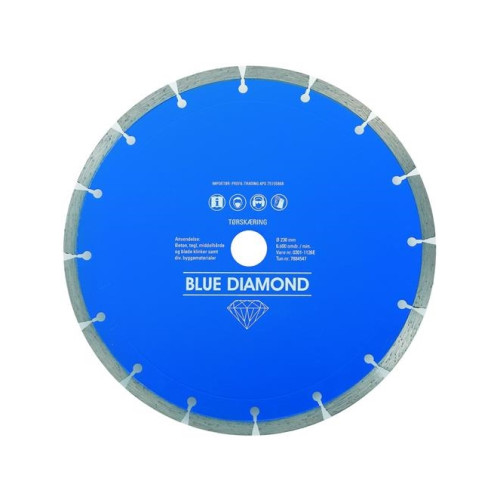 Carat Carat Uni klinga Ø180 mm – Blue Diamond, 10 mm segment, torr...