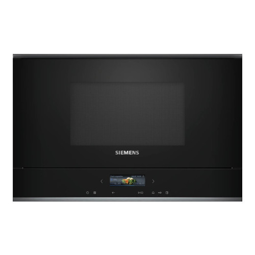 Siemens Siemens iQ700 BF722R1B1 - mikrovågsugn - inbyggd - svart / rostfritt stål