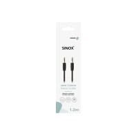 Produktbild för Sinox SOE06102, 3,5mm, Hankontakt, 3,5mm, Hankontakt, 1,2 m,...