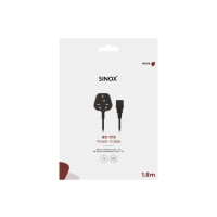 Produktbild för Sinox SOP01110UK, 1,8 m, Strömkontakt typ G, IEC C13, 230 V,...