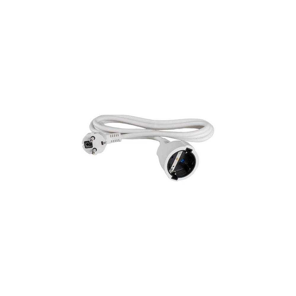 Produktbild för Förlängningskabel Schuko 3 m, 3G1,5 mm² H05VV-F. 16A 250V, v...