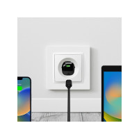 Produktbild för PURO PUFCMTCUSBC20WGBLK, inomhus, AC, 12 V, Trådlös laddning...