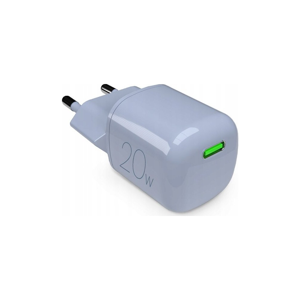 Produktbild för PURO PUFCMTCUSBC20WGLBLUE, inomhus, AC, 12 V, Trådlös laddni...