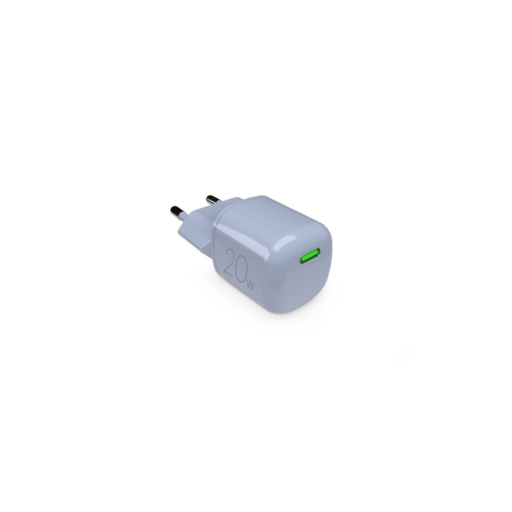 Produktbild för PURO PUFCMTCUSBC20WGLBLUE, inomhus, AC, 12 V, Trådlös laddni...
