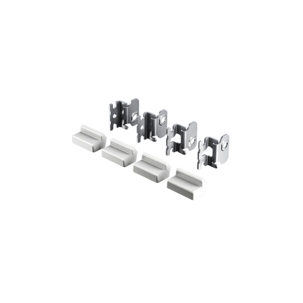 Produktbild för Rittal AX 2508.020, Monteringssats, Rostfritt stål, Vit, 4 s...