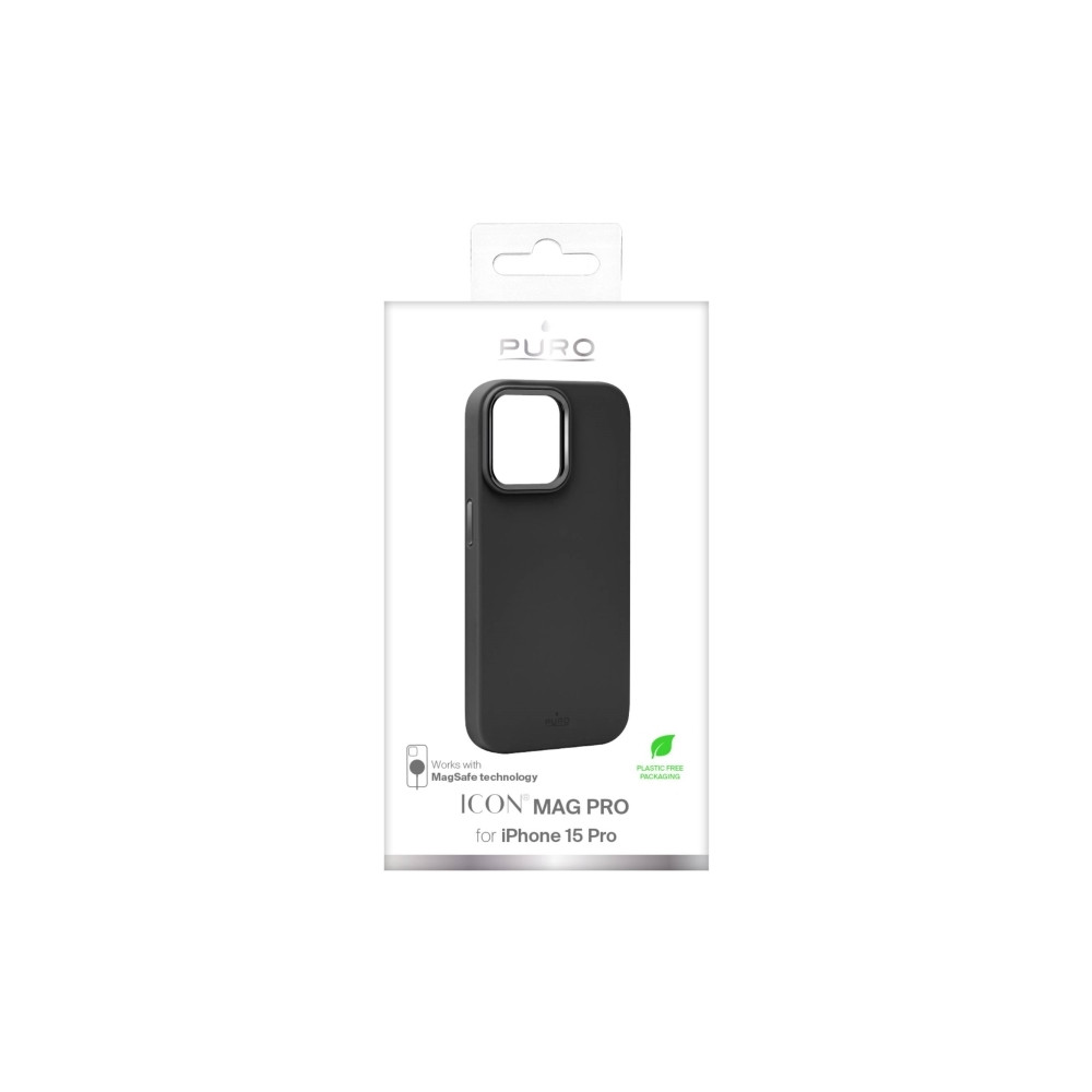 Produktbild för PURO PUIPC15P61ICONMPBLK, Mobilskal, Apple, iPhone 15 Pro, 1...