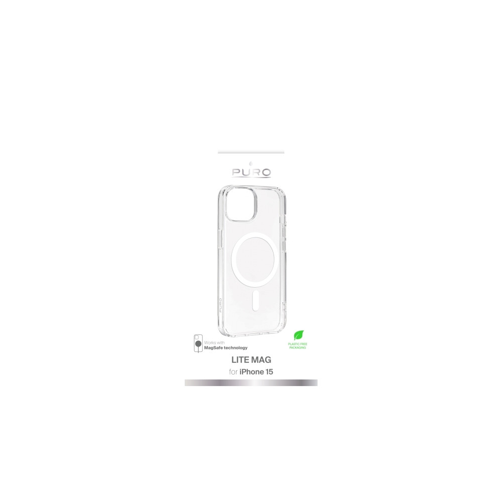 Produktbild för PURO PUIPC1561LITEMAGTR, Mobilskal, Apple, IPhone 15, 15,5 c...