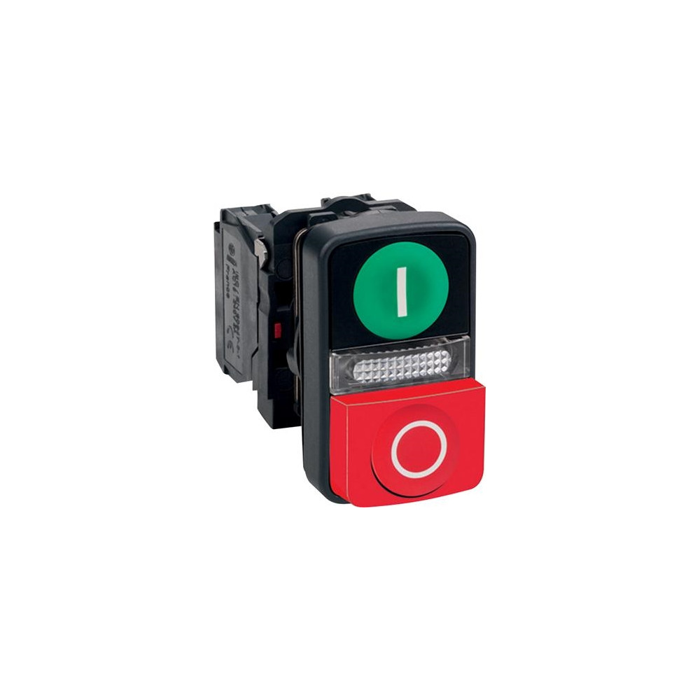 Produktbild för Schneider Electric XB5, Knapp, Grön, IP66, IK05, Klass II, 3...