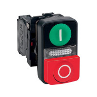 Produktbild för Schneider Electric XB5, Knapp, Grön, IP66, IK05, Klass II, 3...