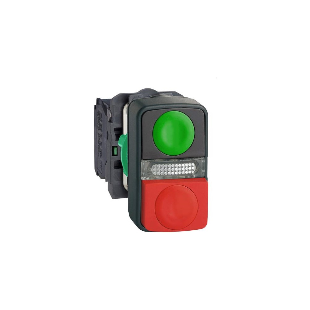 Produktbild för Schneider Electric XB5, Knapp, Grön, IP66, IK05, Klass II, 3...