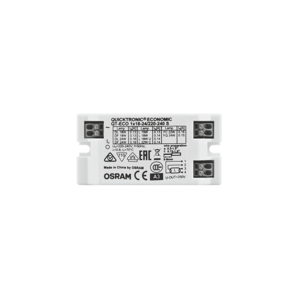 Produktbild för Osram QT-ECO 1X18…24 S, 30000 h, -15