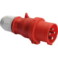 Produktbild för BALS CEE stickpropp 16A 400V, röd, H6, 4-polig, IP44, skruvf...