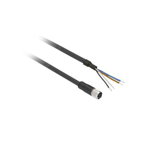 SCHNEIDER ELECTRIC Schneider Electric XZCP1141L2, 2 m, M12, Hunstik, Sort, Poly...