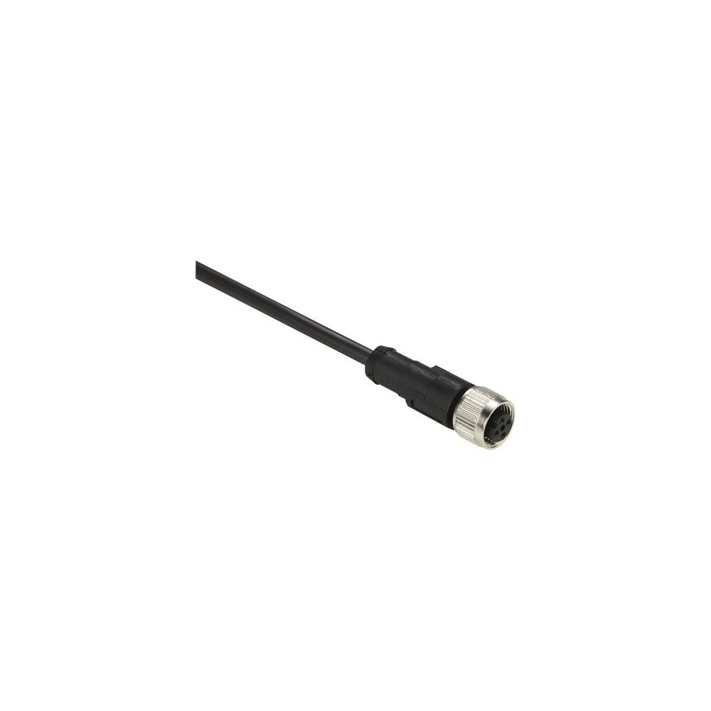 Produktbild för Schneider Electric XZCP1141L2, 2 m, M12, Hunstik, Sort, Poly...