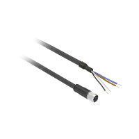 Produktbild för Schneider Electric XZCP1141L2, 2 m, M12, Hunstik, Sort, Poly...
