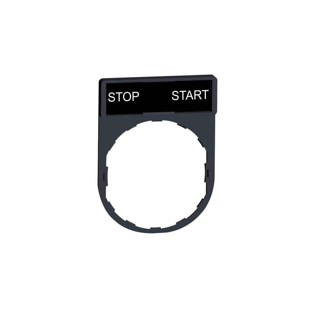Produktbild för SCHNEIDER ELECTRIC Skilteholder 30 x 40 mm. Med skilt. Tekst...