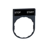 Produktbild för SCHNEIDER ELECTRIC Skilteholder 30 x 40 mm. Med skilt. Tekst...