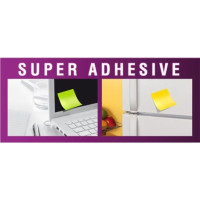 Produktbild för Post-it® Super Sticky Large Notes regnbågsfärger 3 linjer bl...