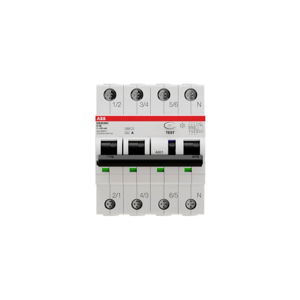 Produktbild för ABB DS203NC, Residual-current device with overcurrent protec...