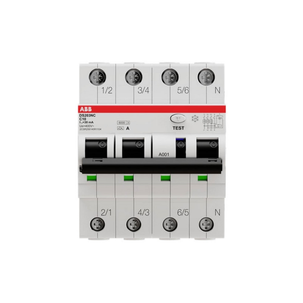Produktbild för ABB DS203NC, Residual-current device with overcurrent protec...
