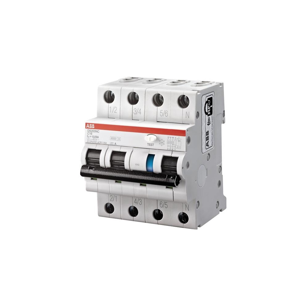 Produktbild för ABB DS203NC, Residual-current device with overcurrent protec...