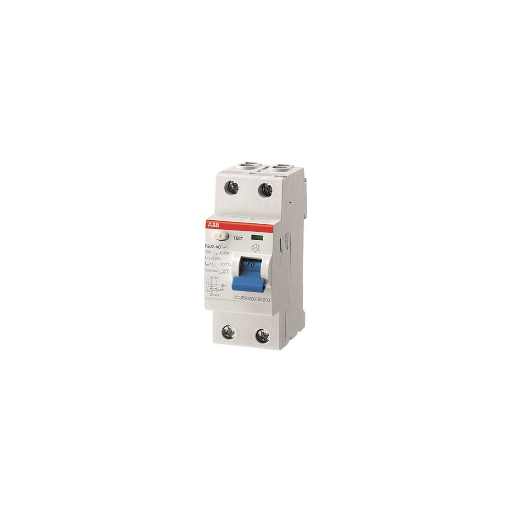 Produktbild för ABB F 202A-25/0,03, Jordfelsbrytare, Typ A, 230
