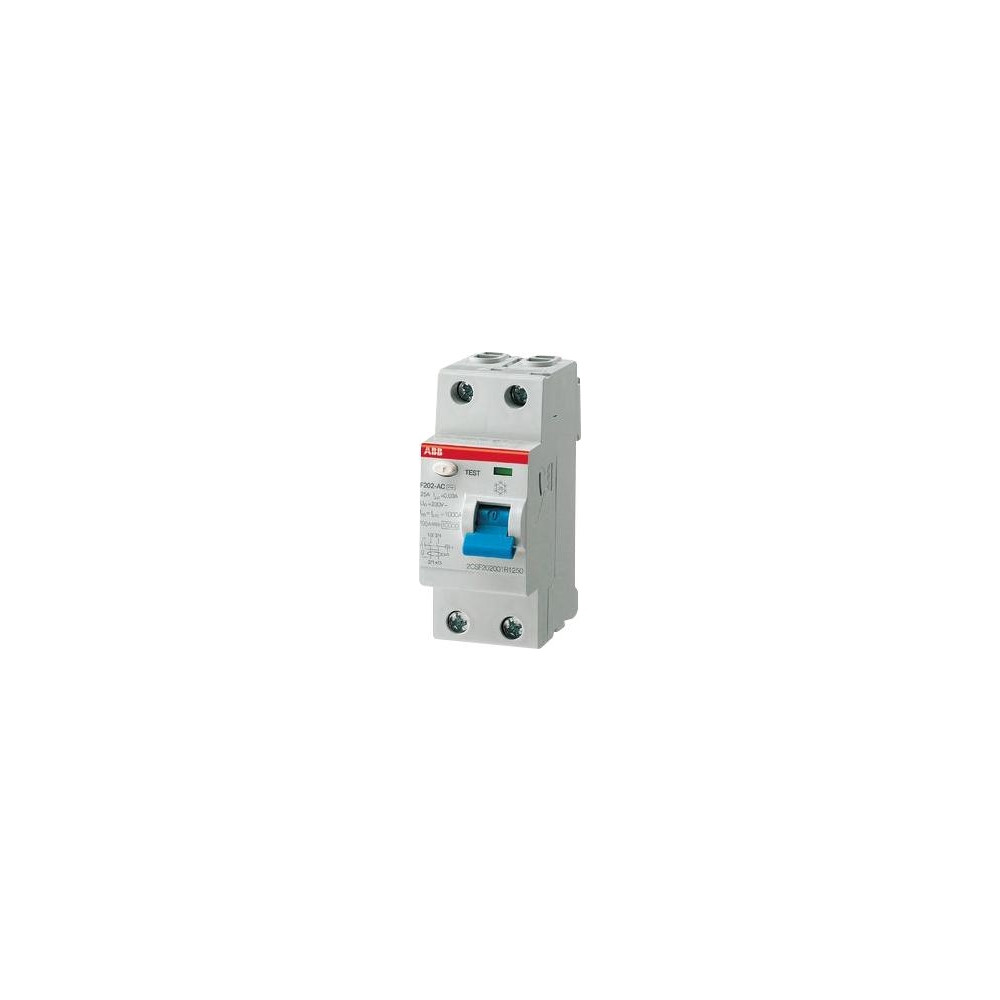 Produktbild för ABB F 202A-25/0,03, Jordfelsbrytare, Typ A, 230