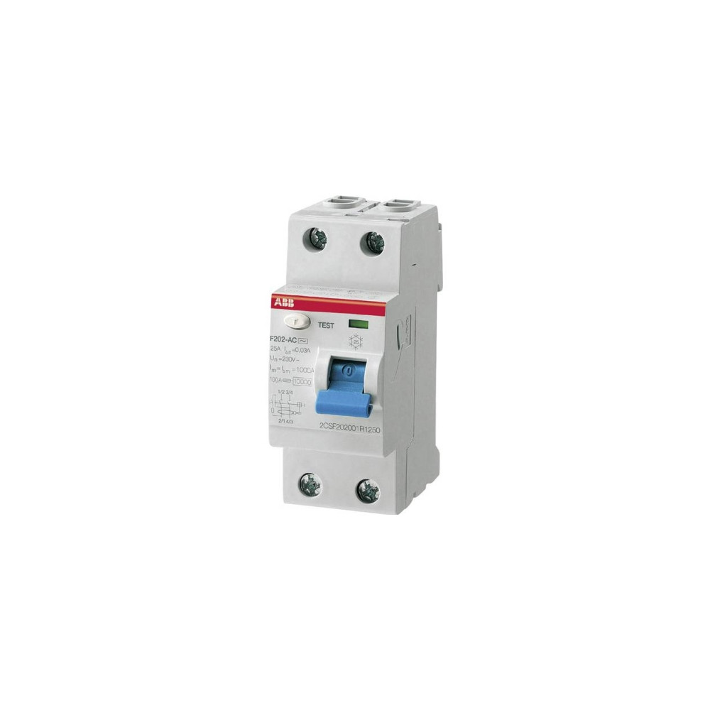 Produktbild för ABB F 202A-25/0,03, Jordfelsbrytare, Typ A, 230