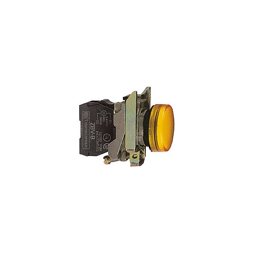 SCHNEIDER ELECTRIC Schneider Electric XB4BVM5, Gul, IP66, CSA, 230-240 V, 2,2 c...