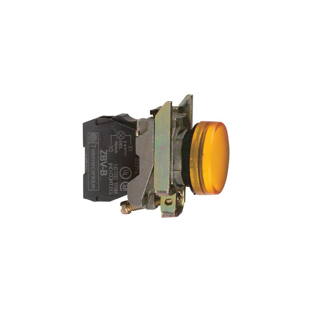 Produktbild för Schneider Electric XB4BVM5, Gul, IP66, CSA, 230-240 V, 2,2 c...