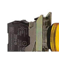 Produktbild för Schneider Electric XB4BVM5, Gul, IP66, CSA, 230-240 V, 2,2 c...
