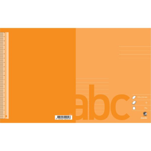 Hamelin Skrivblock Bantex 17 x 21 cm 1/2 olinjerat 1/2 linjerat (8,5...