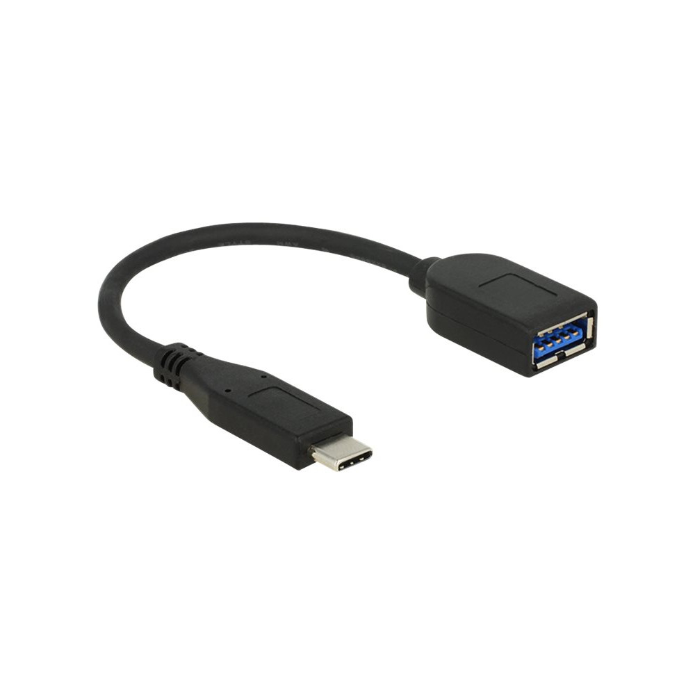 Produktbild för Delock Premium - USB typ C-adapter - USB typ A till USB-C - 10 cm