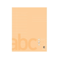 Produktbild för Skrivhäfte Bantex 17 x 21 cm 13 rader (14,5 mm) persika 20 s...