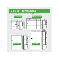 Produktbild för Schneider Electric Resi9 MP, 268 mm, 102 mm, 478 mm, 1,6 kg,...