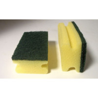Produktbild för Svamp 3M Scotch Brite, nagel-/handbeskyttande, gul-grön, 10...