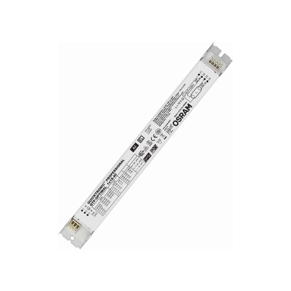 Produktbild för Osram QTP-OPTIMAL 1x18-40, Vit, 180 g, 280 mm, 30 mm, 21 mm,...