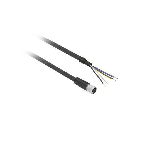SCHNEIDER ELECTRIC Schneider Electric XZCPV1141L2, 2 m, M12, Hunstik, Sort, Pol...