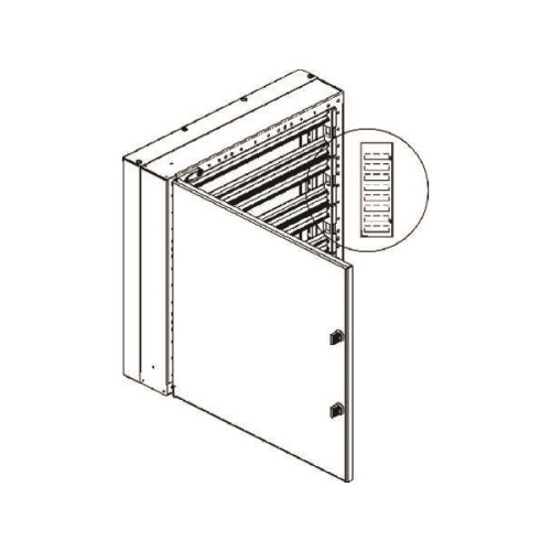CUBIC CUBIC Fördelningskort CU-mini 2x3 moduler, 64 DIN-moduler 38...