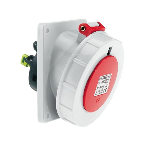 BALS BALS CEE stickuttag infällt H6 400V 16A 5-pol röd sned 20°,...