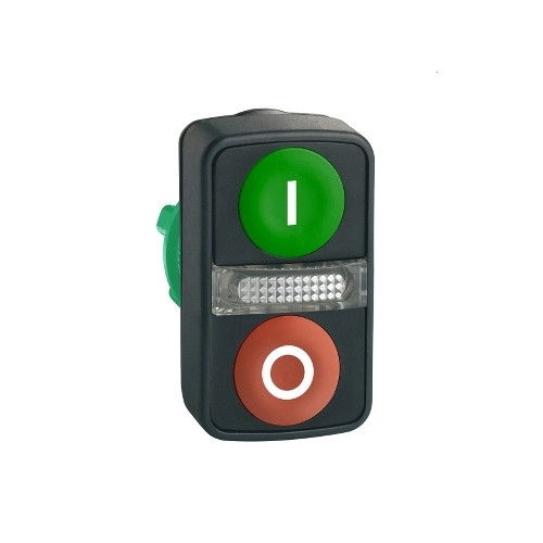 SCHNEIDER ELECTRIC Schneider Electric ZB5, Knapp, Grön, Integral LED, IP66, IK0...